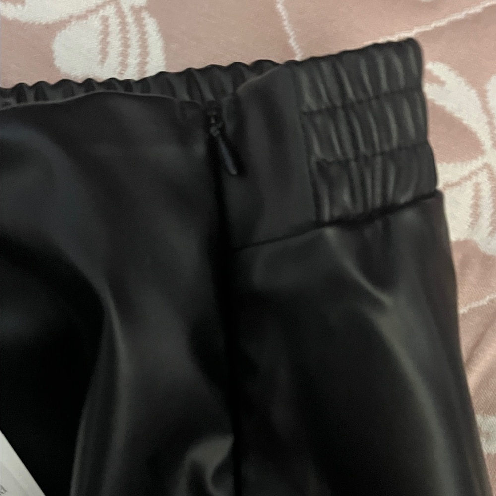 Grace Karin Black Faux Leather Skort - Picture 4 of 4